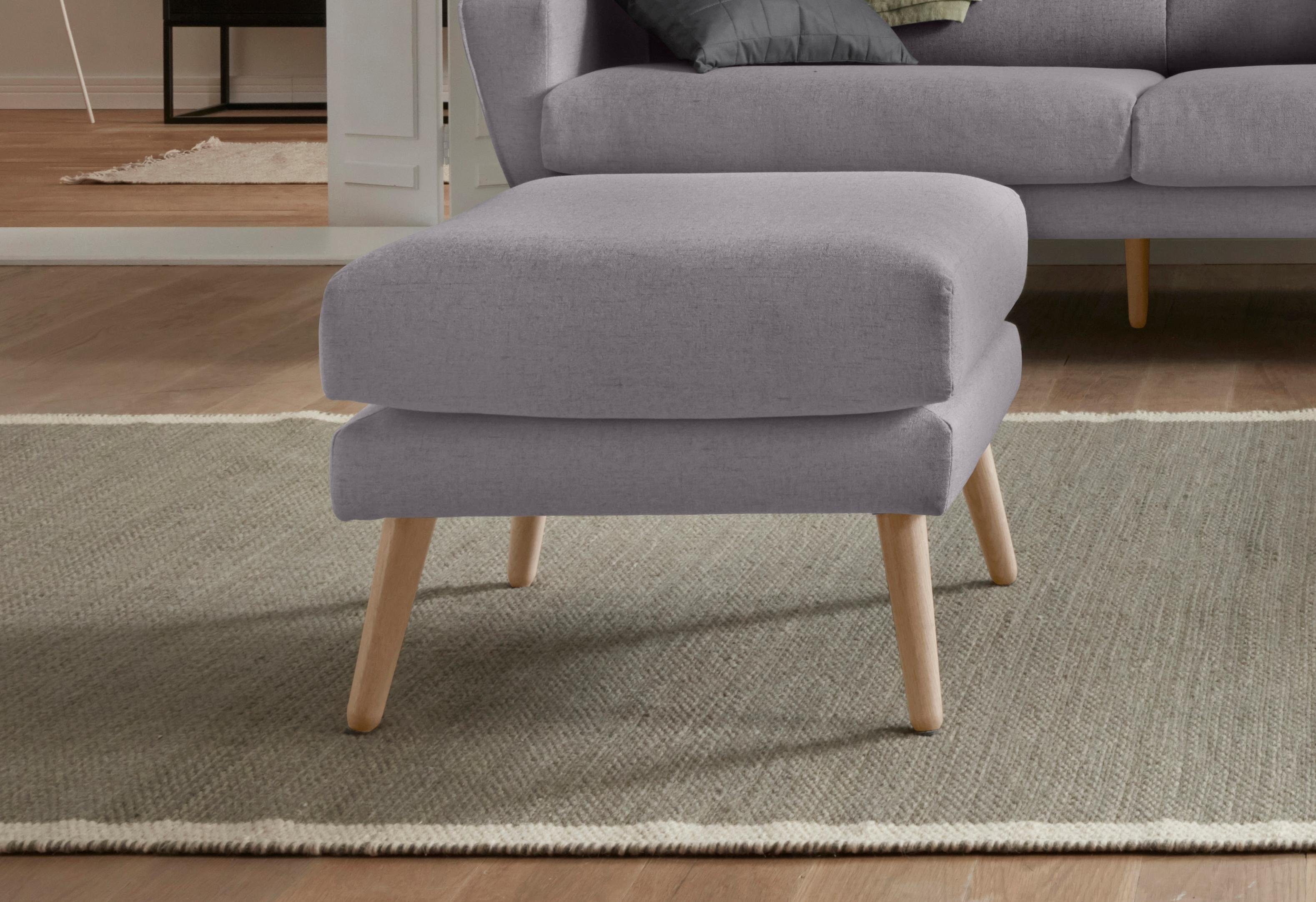 andas Hocker Bille, mit Eiche-Beinen, Design günstig online kaufen