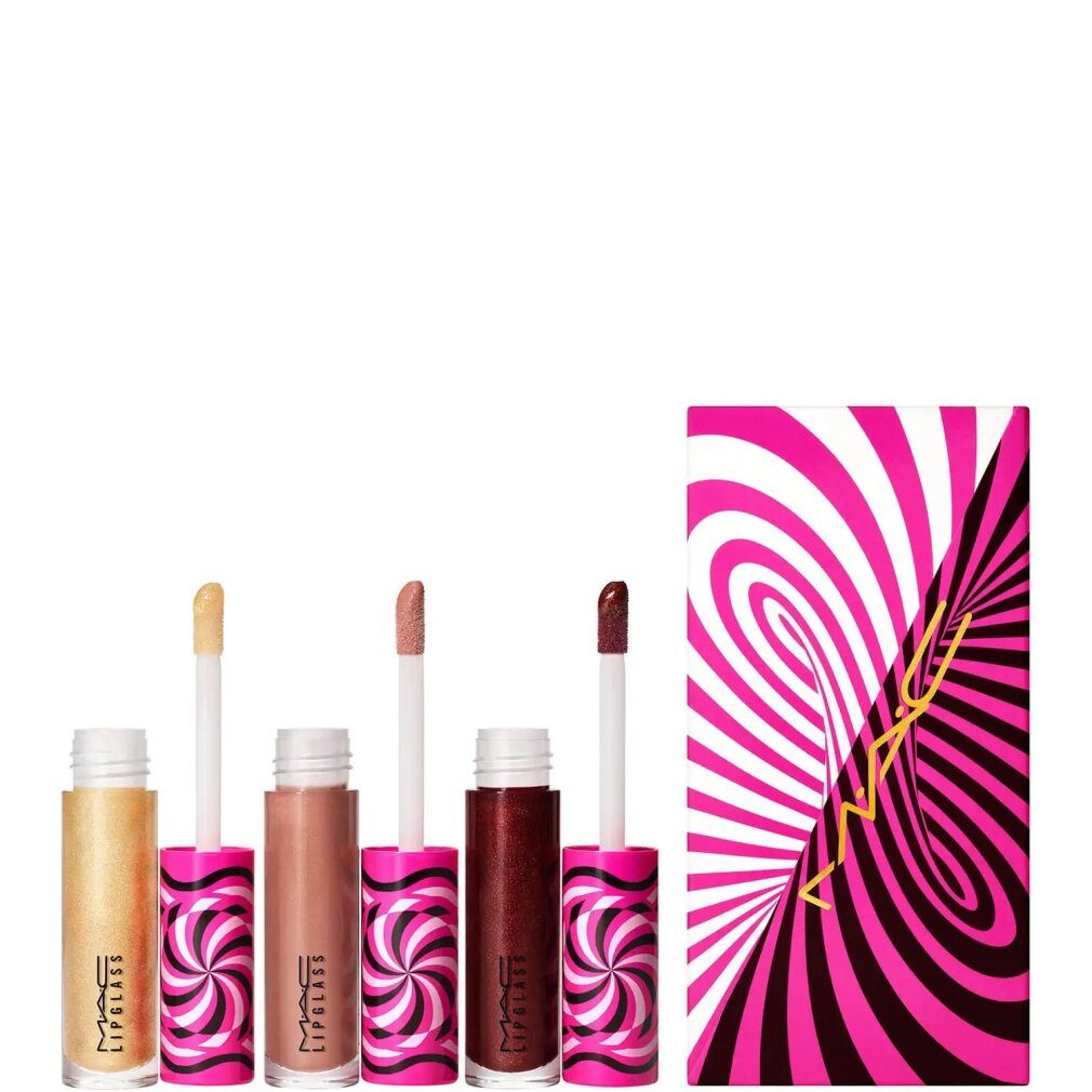 MAC Lipgloss Tiny Tricks Set : Lipglass Lip Gloss Optical Delusion