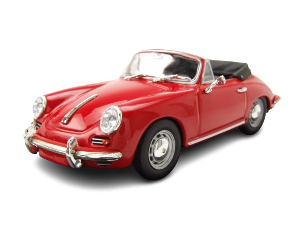 Modellauto Porsche 356 C Cabrio 1965 rot