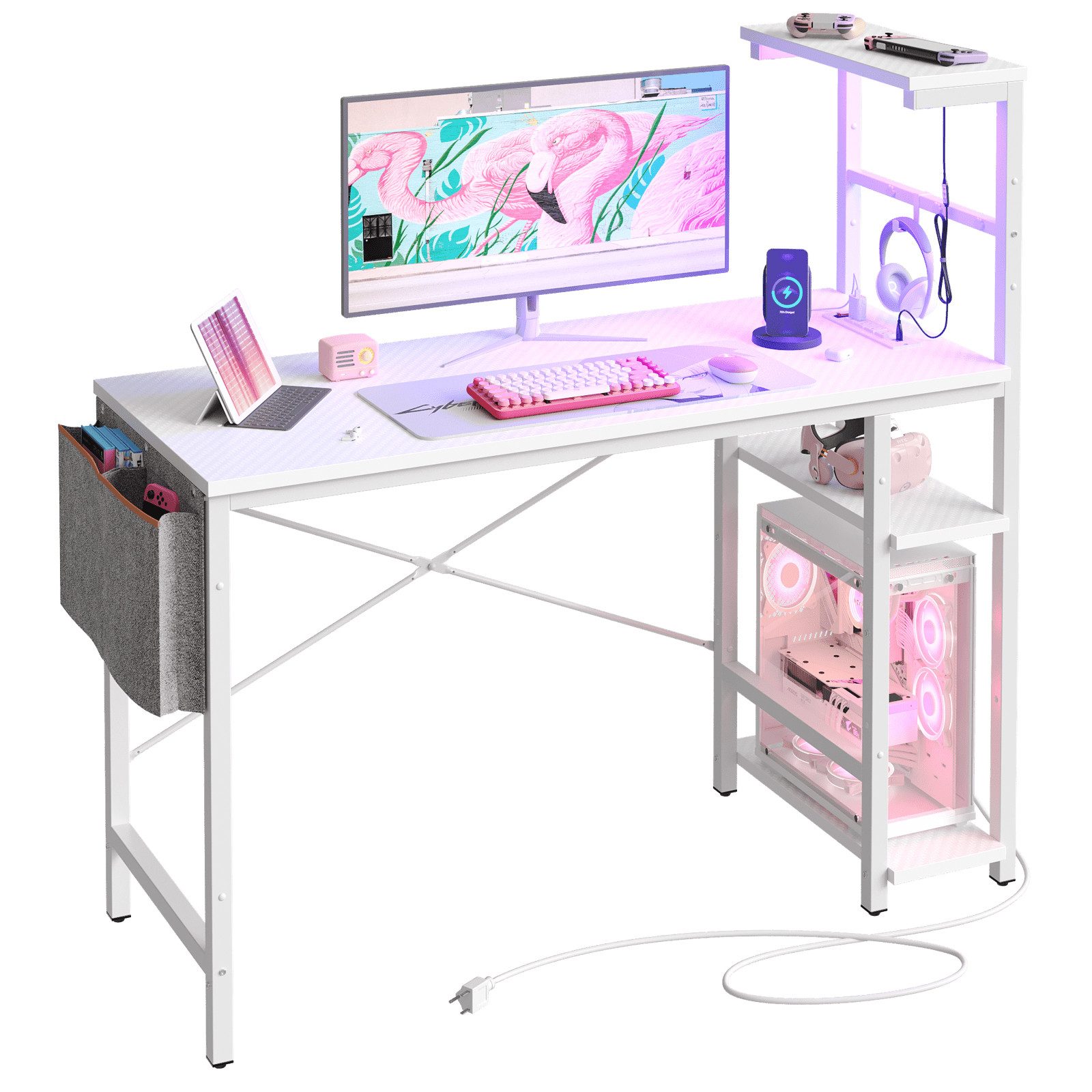 Bestier Computertisch Gamingtisch, Computertisch mit LED günstig online kaufen