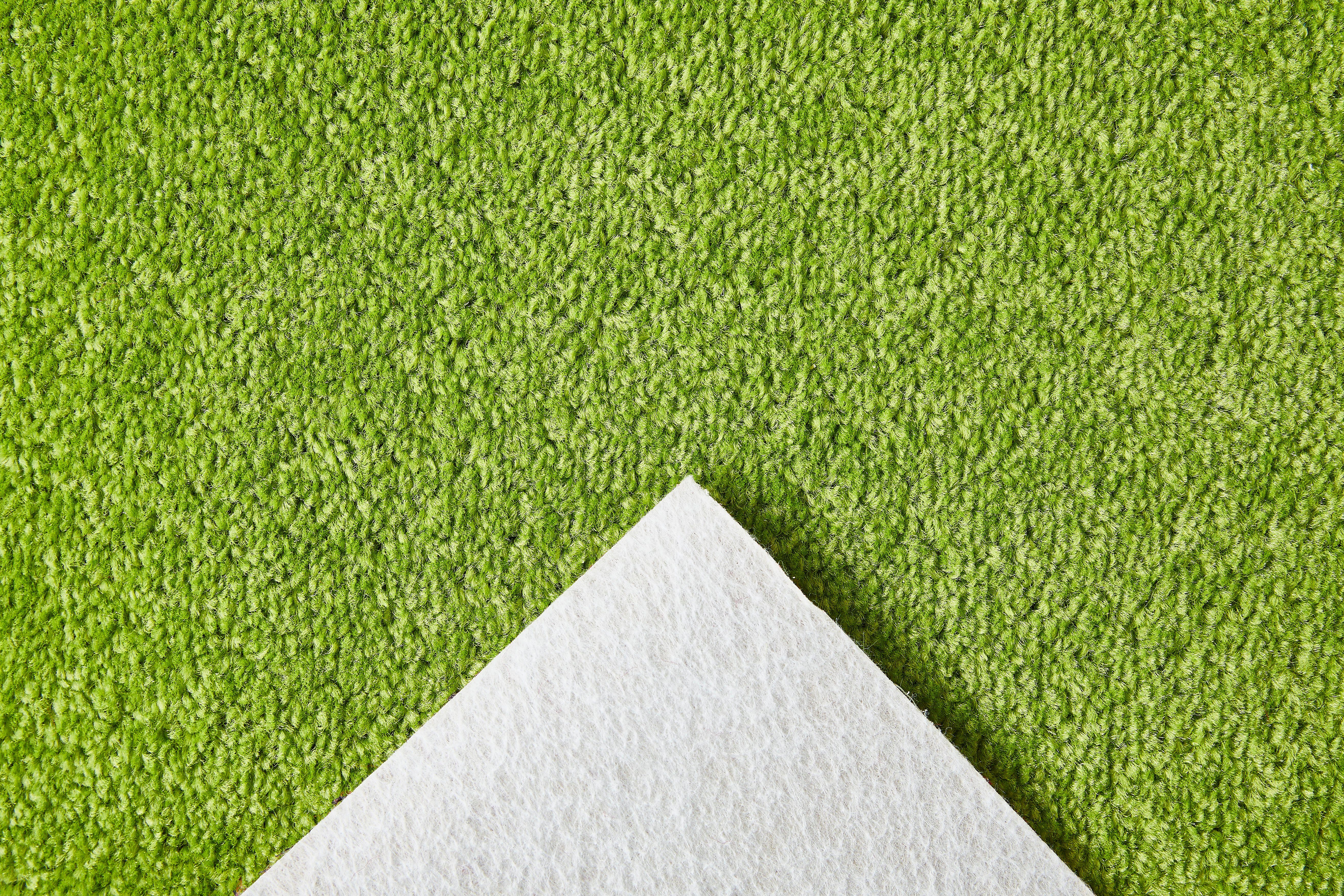 Teppichboden Coupon Kräuselvelours Ines, Andiamo, & grün 400 mm, pflegeleicht rechteckig, cm, Breite 8,5 Uni Farben, Höhe: strapazierfähig