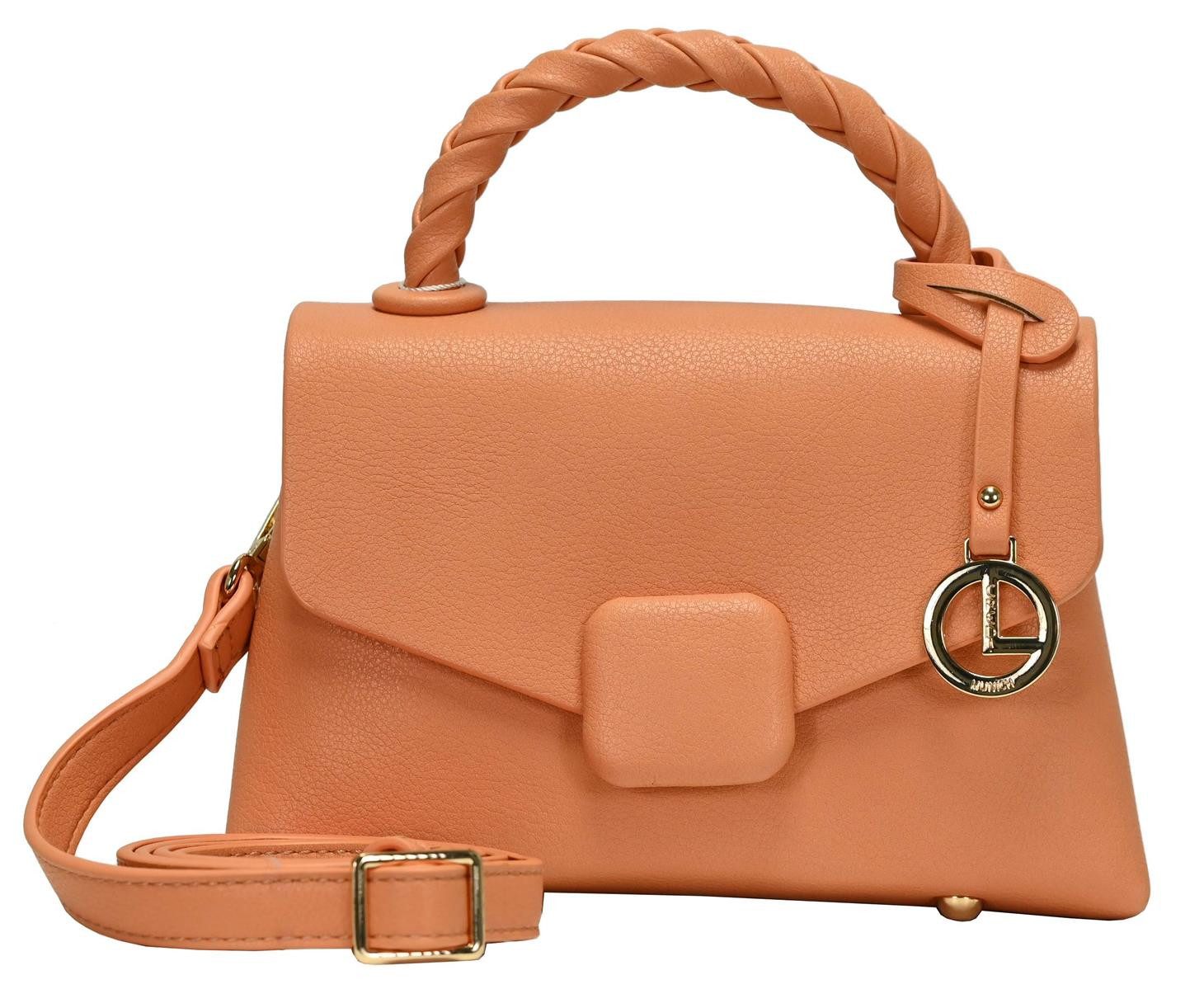 Umhängetasche L.CREDI Damen-Flap-Bag LANIKA Umhängetasche Sanddorn