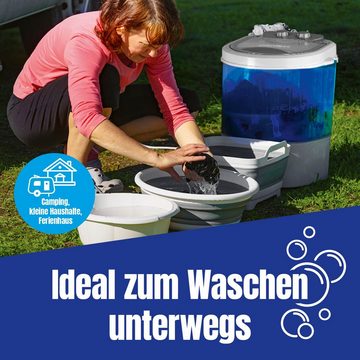 EASYmaxx Wäscheschleuder Waschautomat kompakt, 3 kg, Mini-Waschmaschine 34x34x53cm