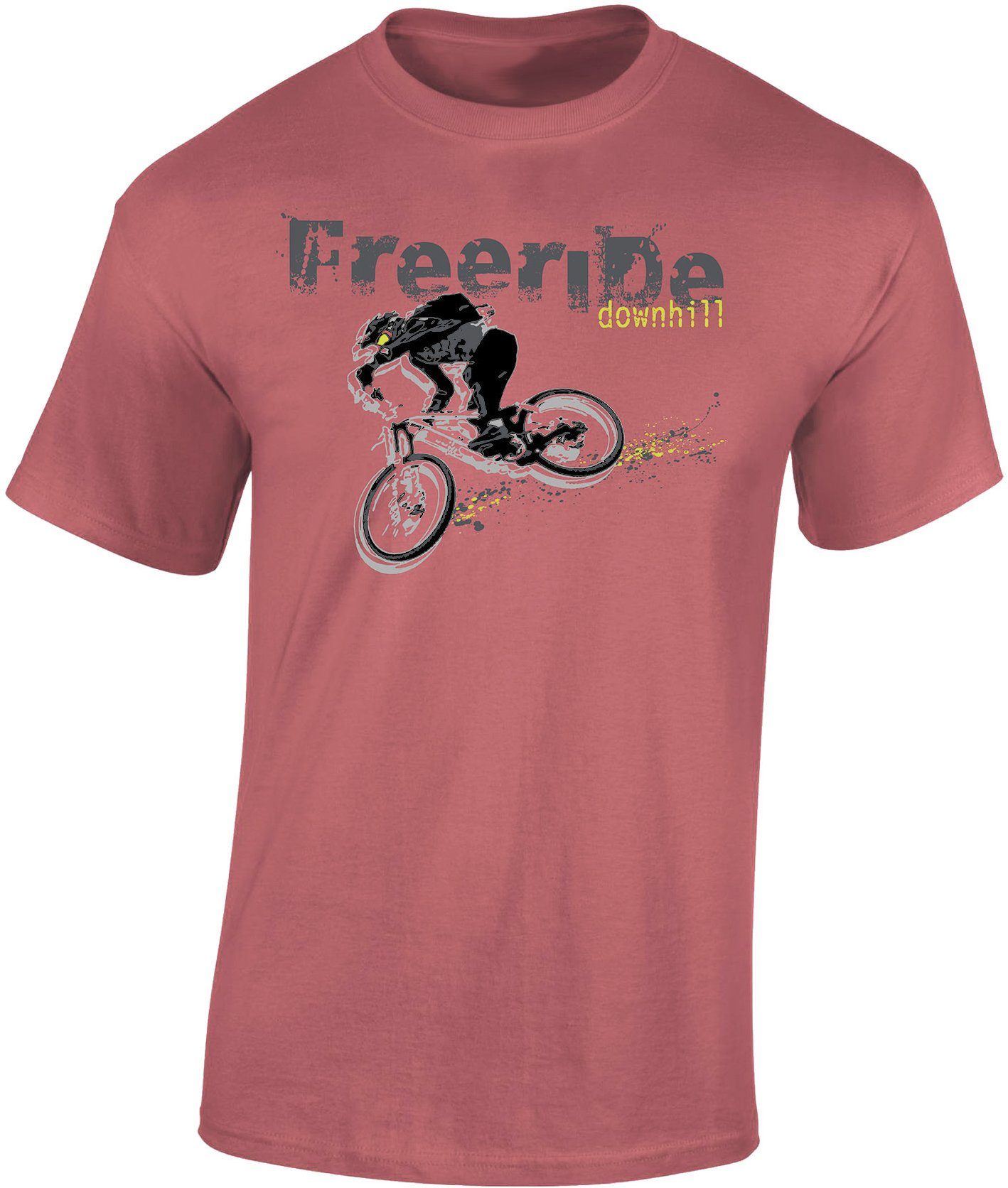 Print-Shirt Fahrrad T-Shirt: "Freeride Downhill"