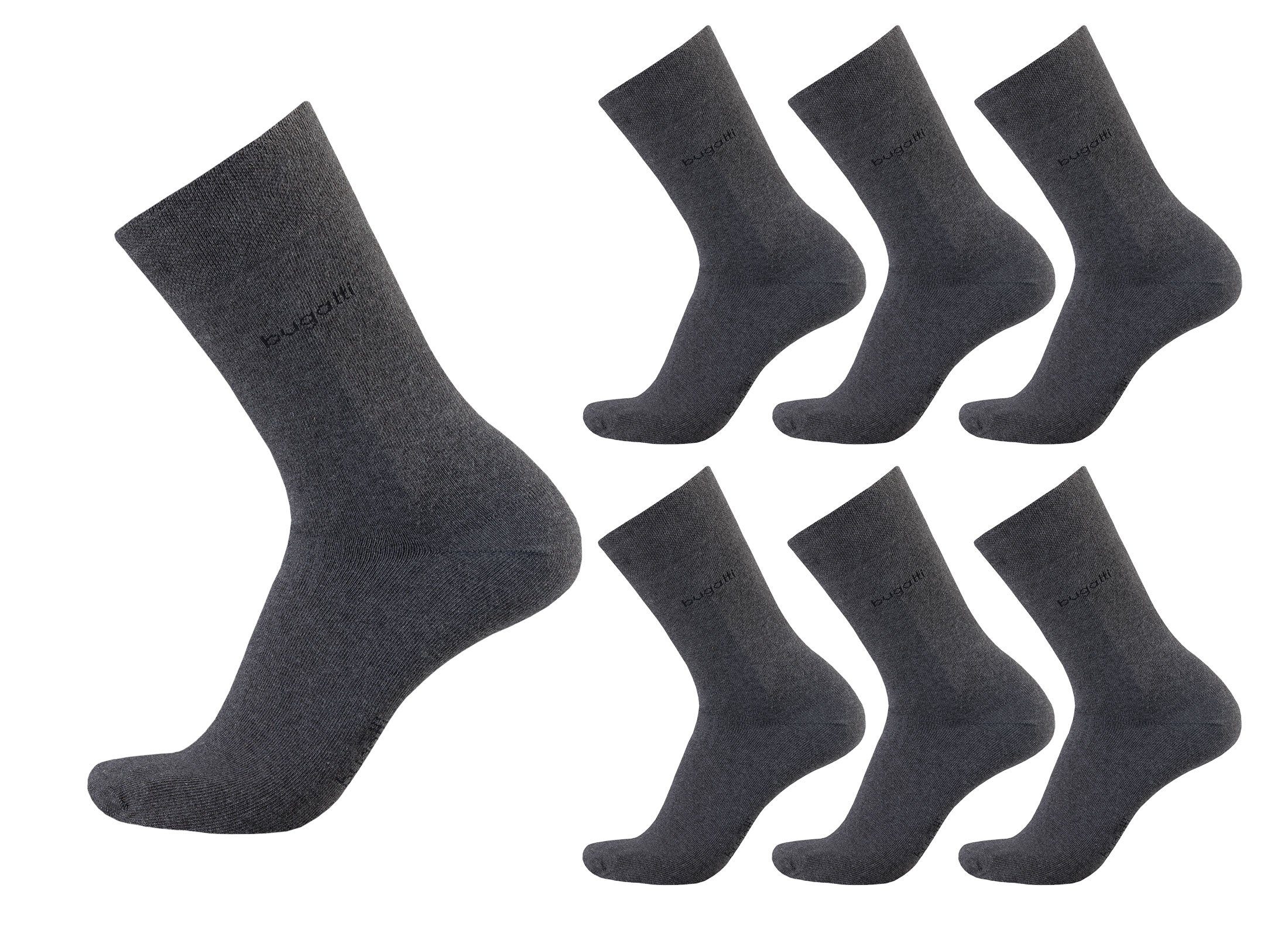 Socken bugatti Herren Socken Basic uni 6er Pack Strümpfe
