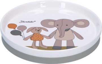 Sterntaler® Kindergeschirr-Set Elefant Eddy und Hase Happy (3-tlg), Porzellan, Silikon