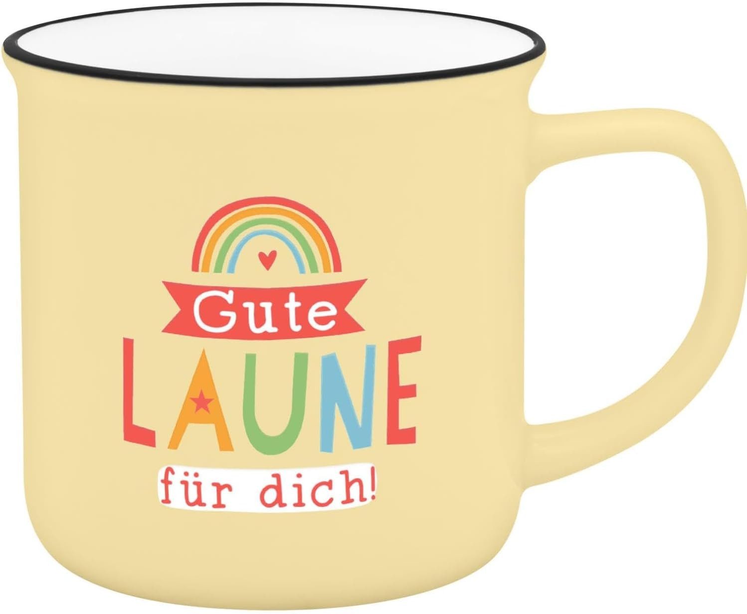 Sheepworld Tasse Tasse Lieblings-Becher Tee Kaffeetasse Geschenk Sheepworld GUTE LAUNE, Porzellan