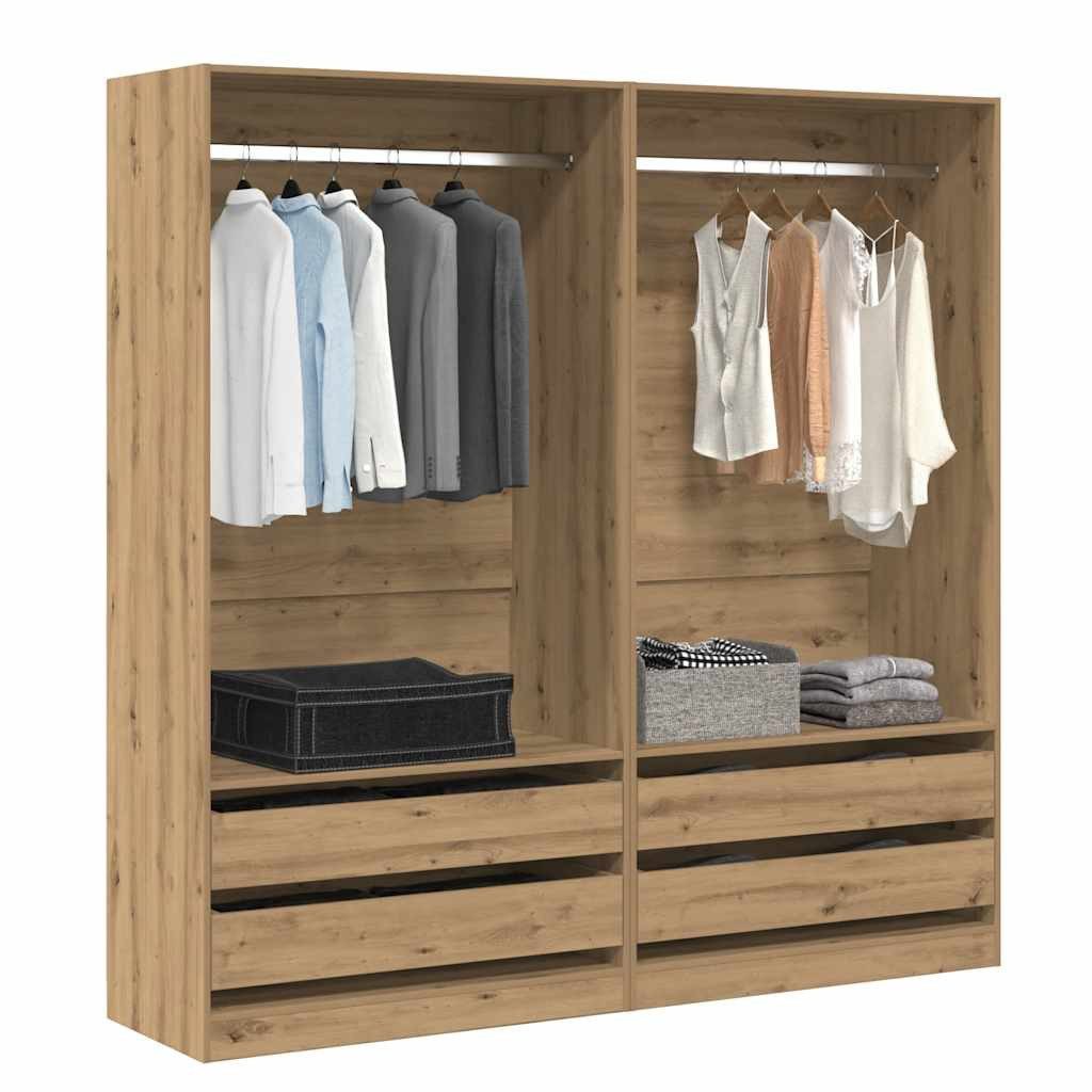 vidaXL Kleiderschrank Kleiderschrank Artisan-Eiche 100x50x200 cm günstig online kaufen