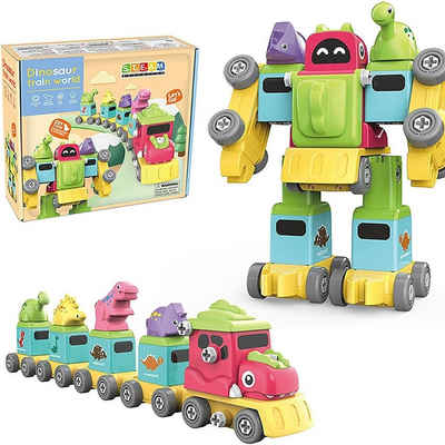 SOTOR Spielzeug-Eisenbahn Spielzeug Roboter, Spielzeug Dinosaurier Zug Roboter 5 in 1 für Kinder, (1-tlg)