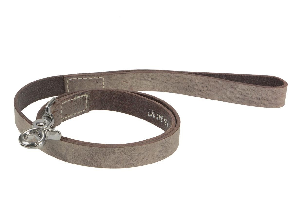 Luca Kayz Hundeleine Lou and You, Leder, kurze Führleine, Länge 110cm, vegetabil gegerbtes Leder