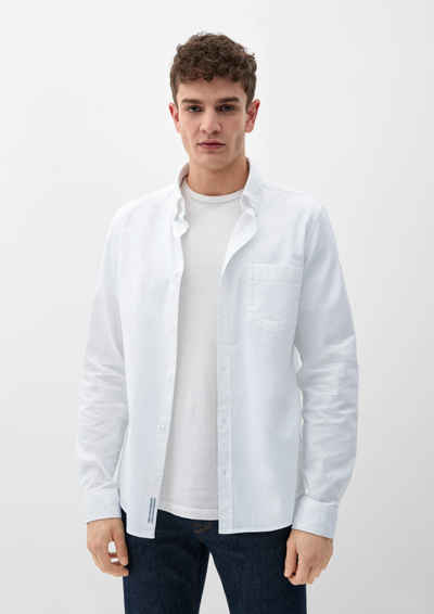 s.Oliver Langarmhemd Slim: Hemd mit Button-Down-Kragen