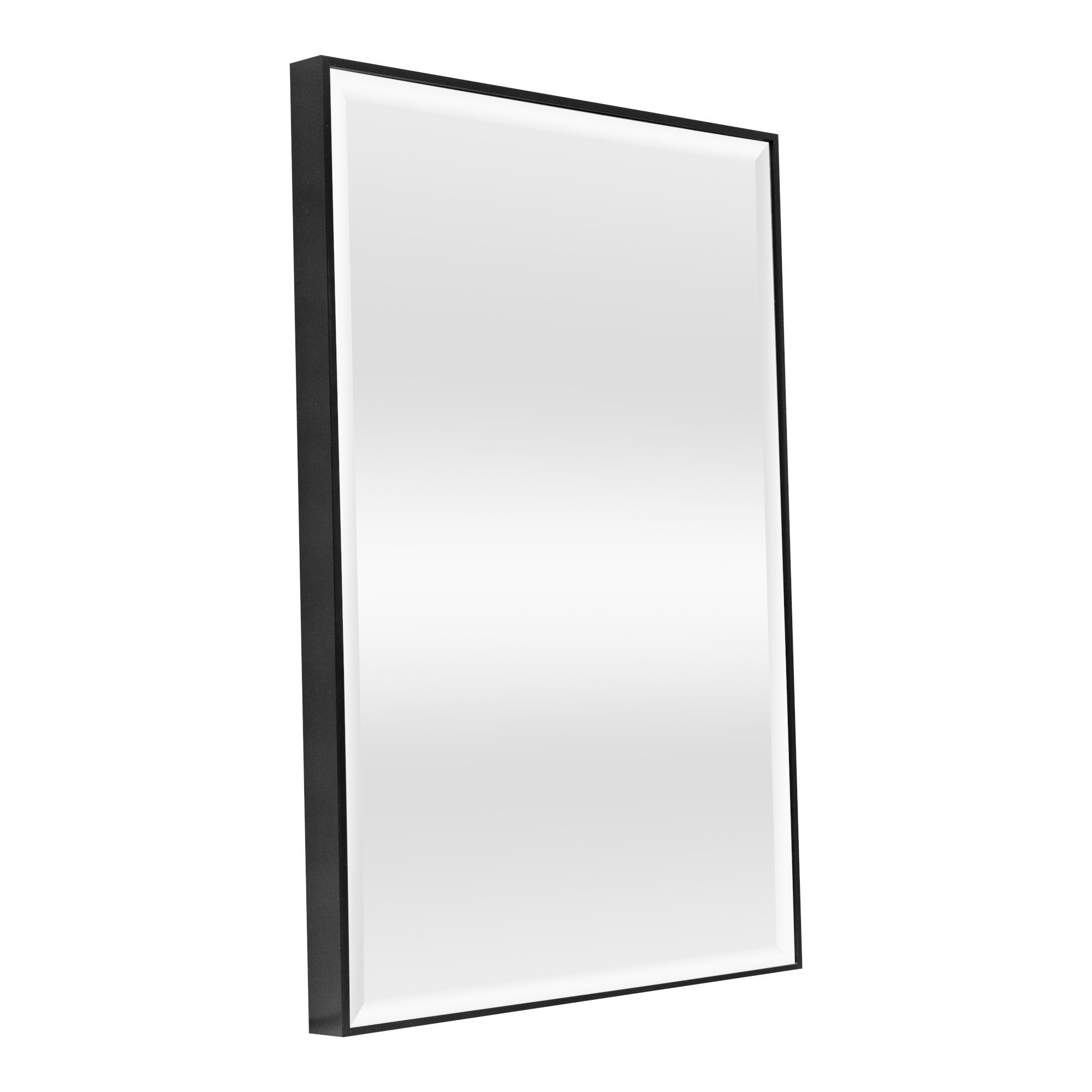 Spiegel mit Badezimmerspiegel en.casa x cm 70 Schwarz Rahmen 50 Wandspiegel, »Novoli«