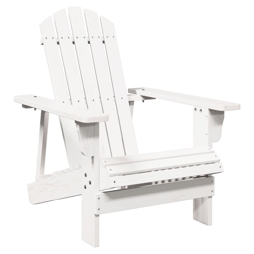 vidaXL Gartenstuhl Adirondack-Stuhl Weiß 69x85x90,5 cm günstig online kaufen