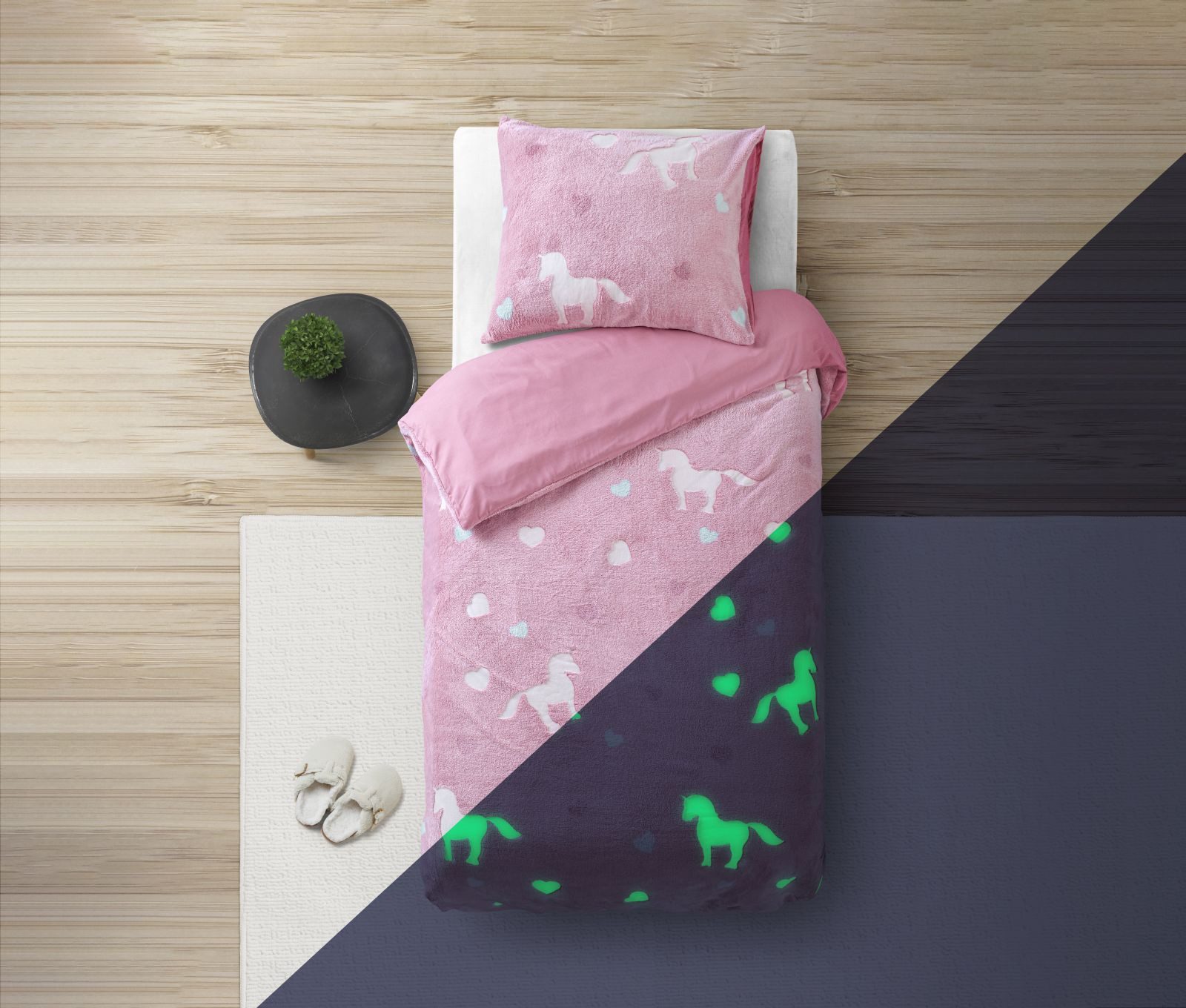 Sleeptime Kinderbettwäsche glow in the dark günstig online kaufen