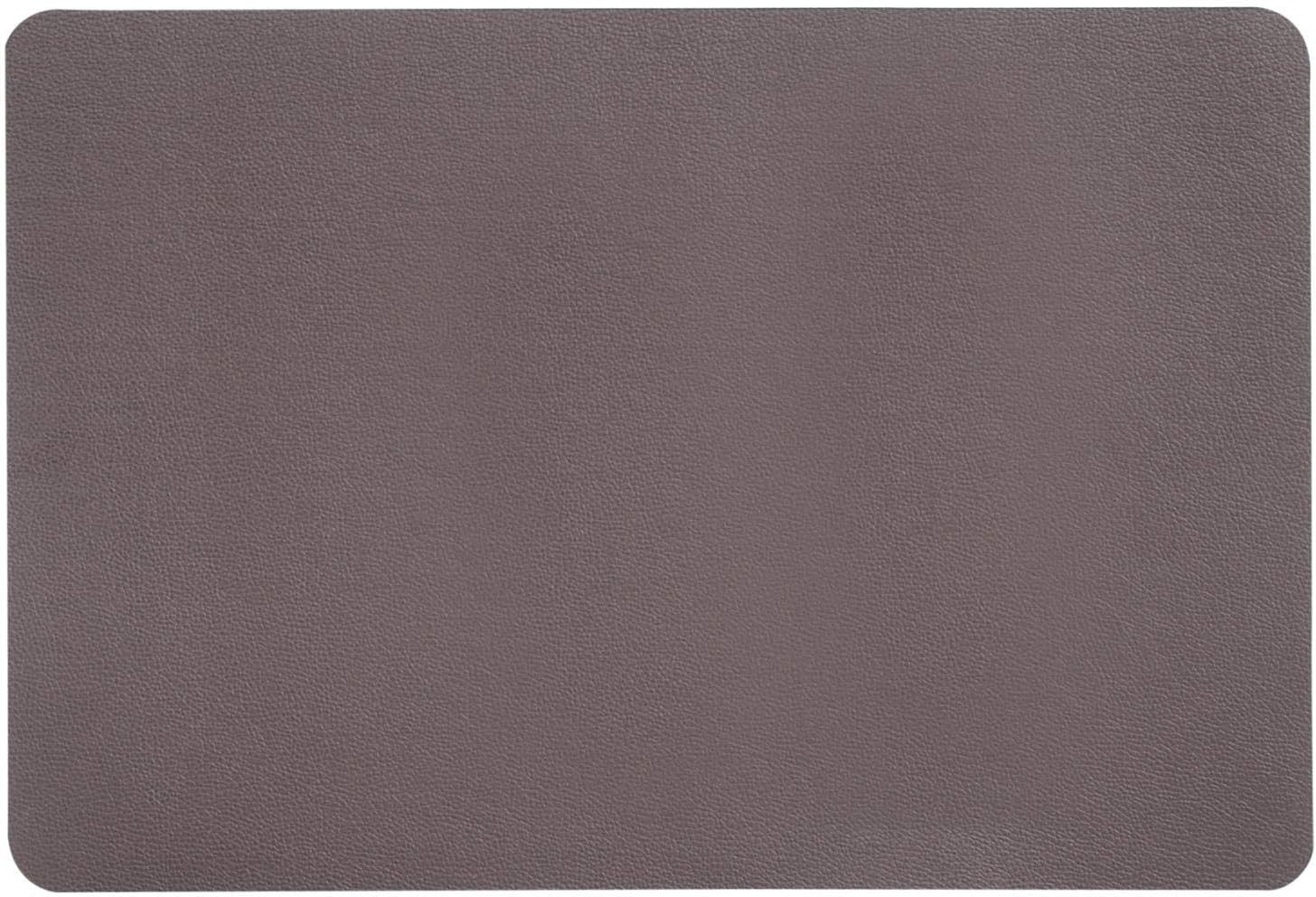 KESPER® Platzset Platzset, Tischset Lederoptik braun 44x29cm Kunststoff, (1-St)