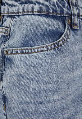 URBAN CLASSICS Bequeme Jeans Urban Classics Damen Ladies Wide Leg Slit Denim
