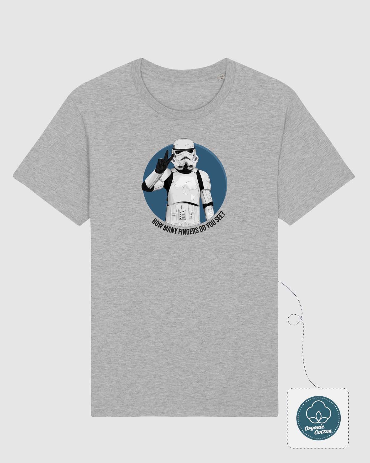 Star Wars Print-Shirt Star Wars Storm Trooper T-Shirt grau Peace Out Neu