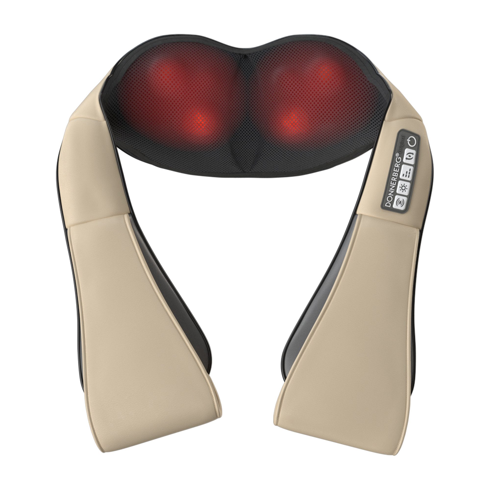Donnerberg Nacken-Massagegerät NM-089 beige, DAS Original mit 7 Jahre Garantie, mit Wärmefunktion und Vibration