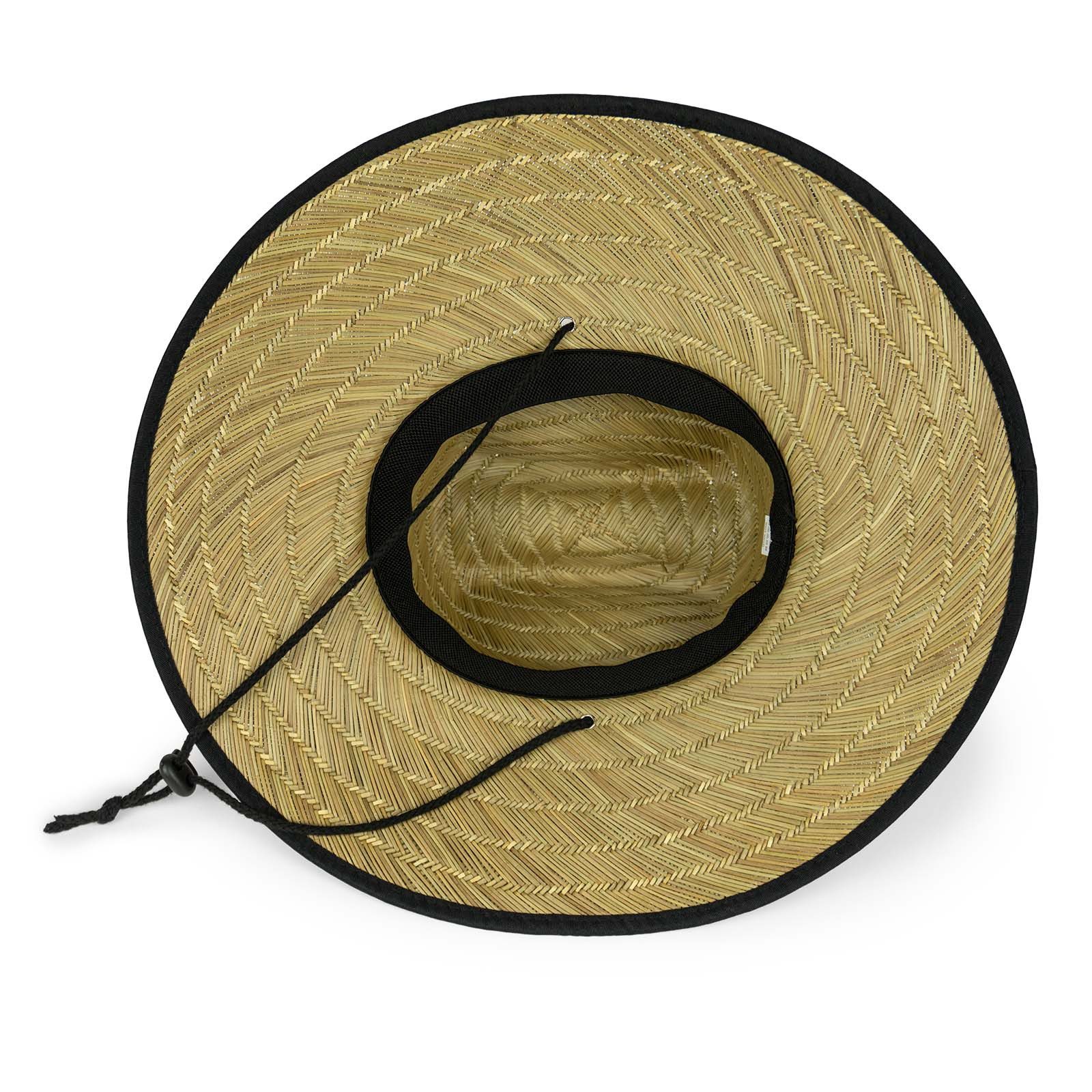 Weber GmbH Strohhut #Werkeholics Sommerhut mit breiter Krempe Sonnenschutz leicht und atmungsaktiv, UV-schützend