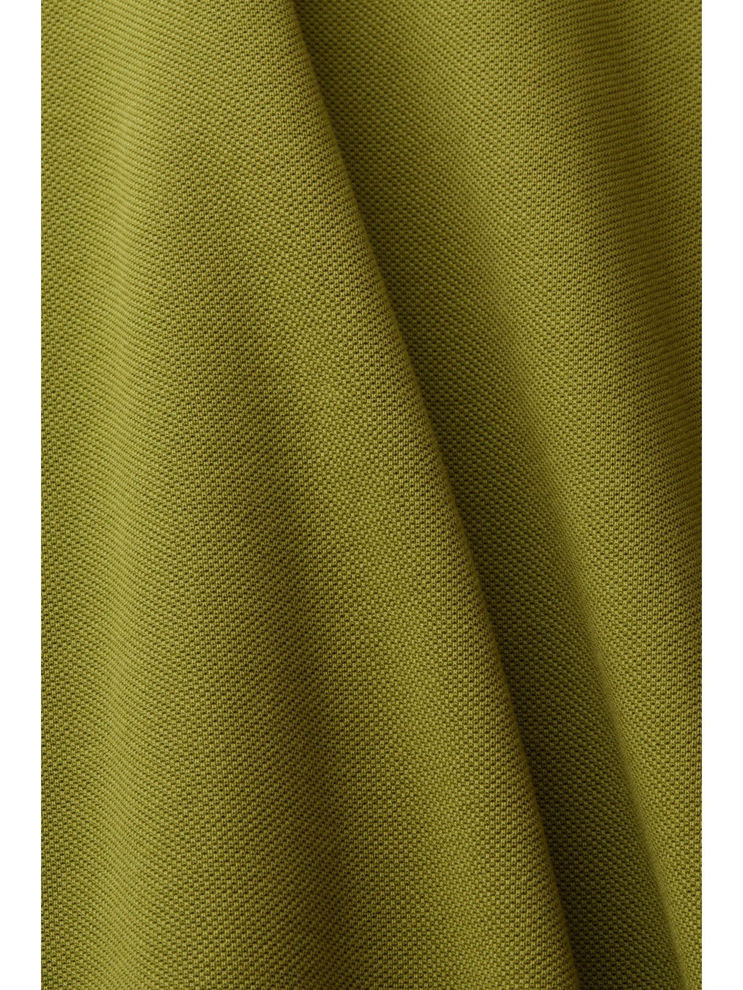 aus Poloshirt Esprit Poloshirt GREEN Baumwoll-Piqué LEAF Collection