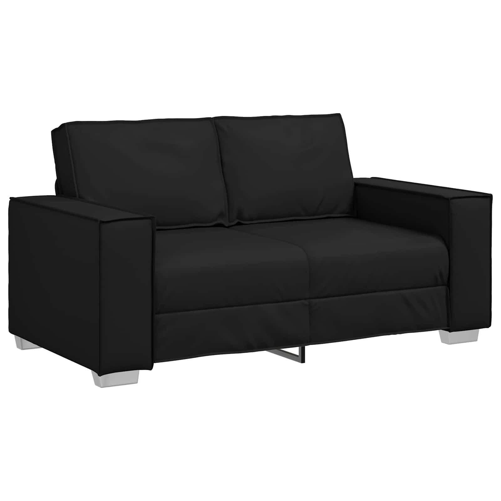 vidaXL Sofa Sofa Schwarz 160 x 80 x 84 cm Stoff, 1 Teile