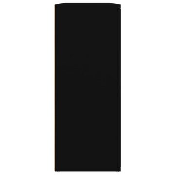 furnicato Sideboard Schwarz 91x29,5x75 cm Holzwerkstoff