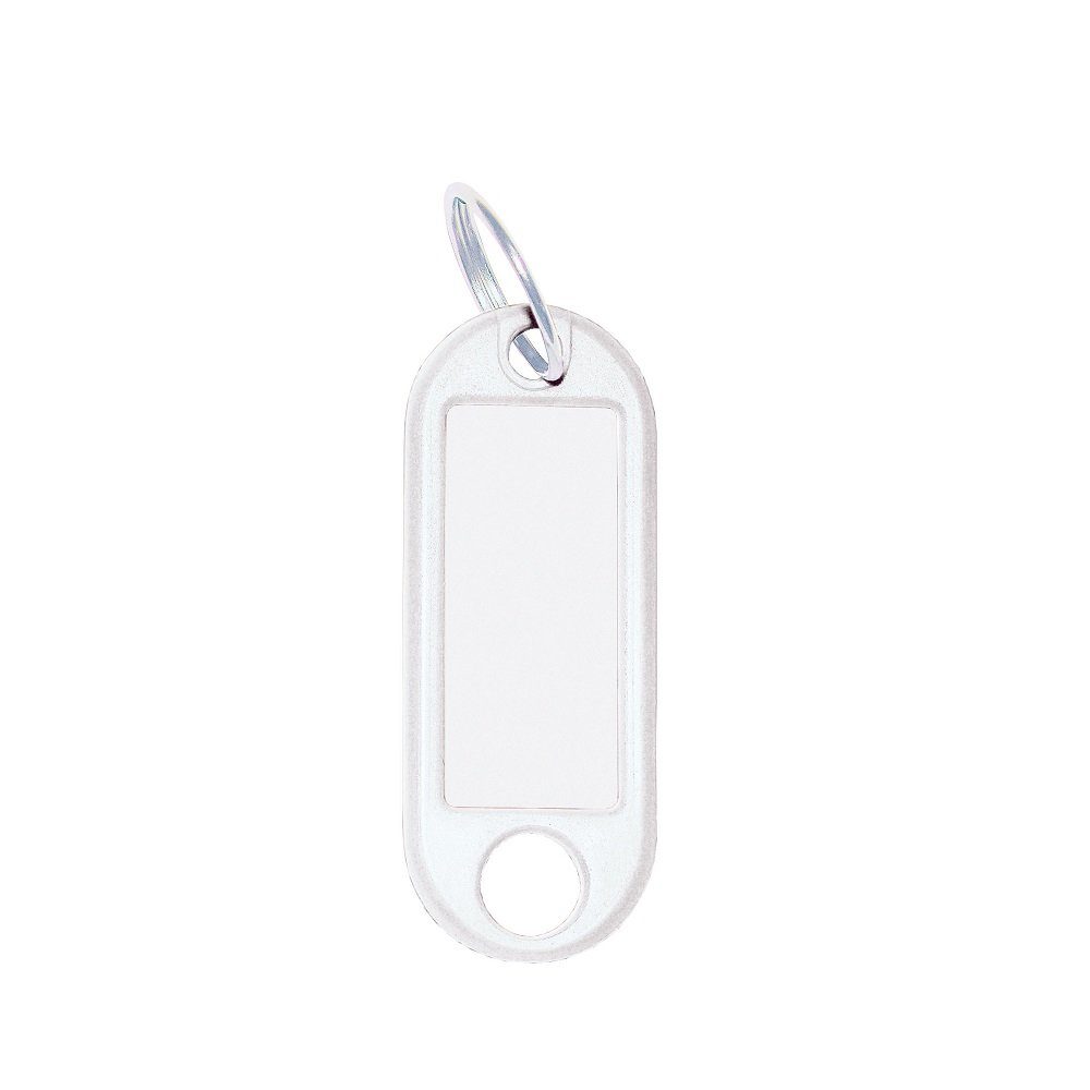 WEDO Schlüsselanhänger WEDO® 262 Schlüsselanhänger mit Ring weiß - 10er P