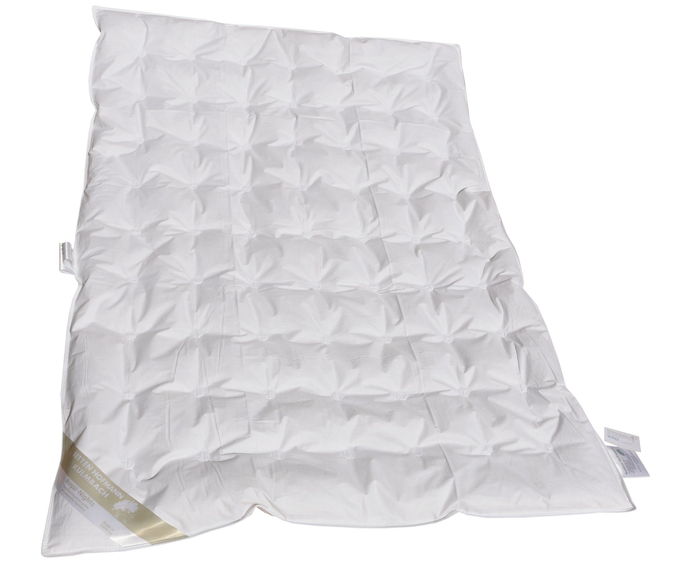 Betten Hofmann Babybettdecke Betten Hofmann Luxus Kinder Sommer Daunendecke 100x135cm Punktsteppung, Füllung: 100% Daunen, Bezug: 100% Baumwolle, made in Germany, leicht und hautsympathisch