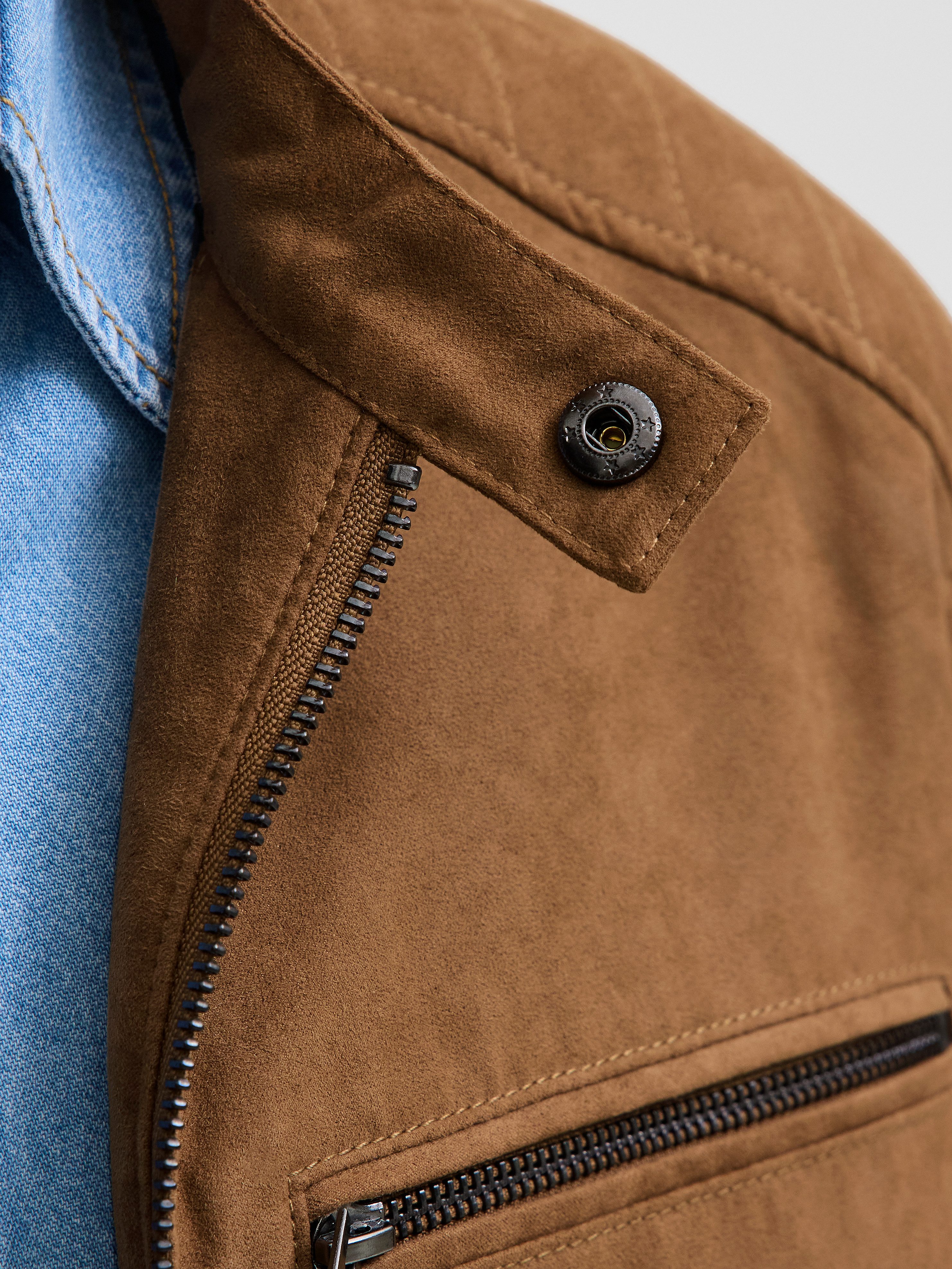 Jack & Jones Bikerjacke JJEDYLAN mit wasserabweisender Funktion unifarben, modisch, regular fit, Polyester