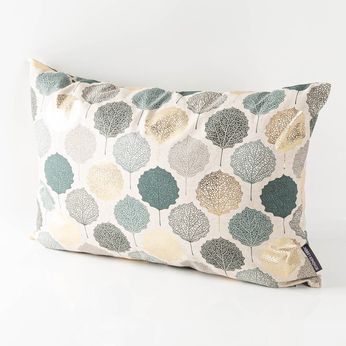 SCHÖNER LEBEN. Dekokissen SCHÖNER LEBEN. Kissenhülle Blätter Blattskelett n günstig online kaufen