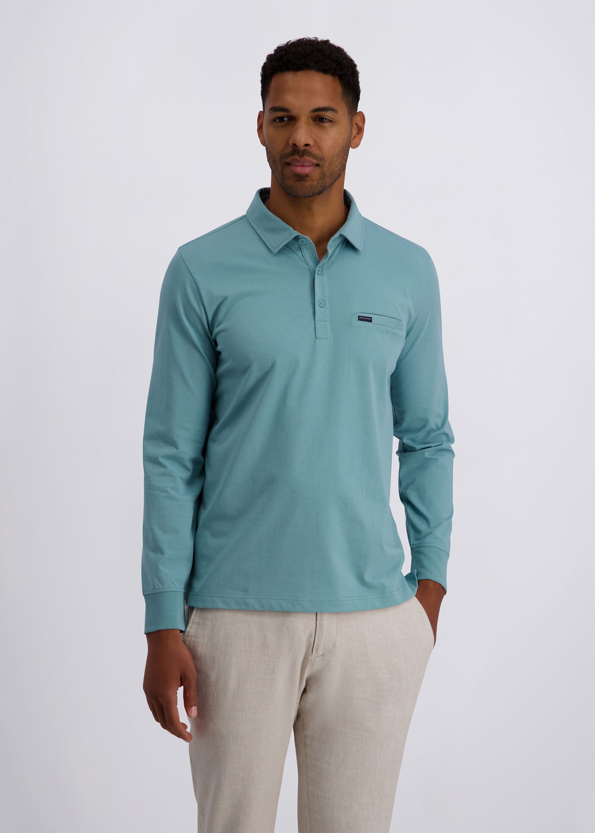Pierre Cardin Langarmshirt (1-tlg) Single Jersey