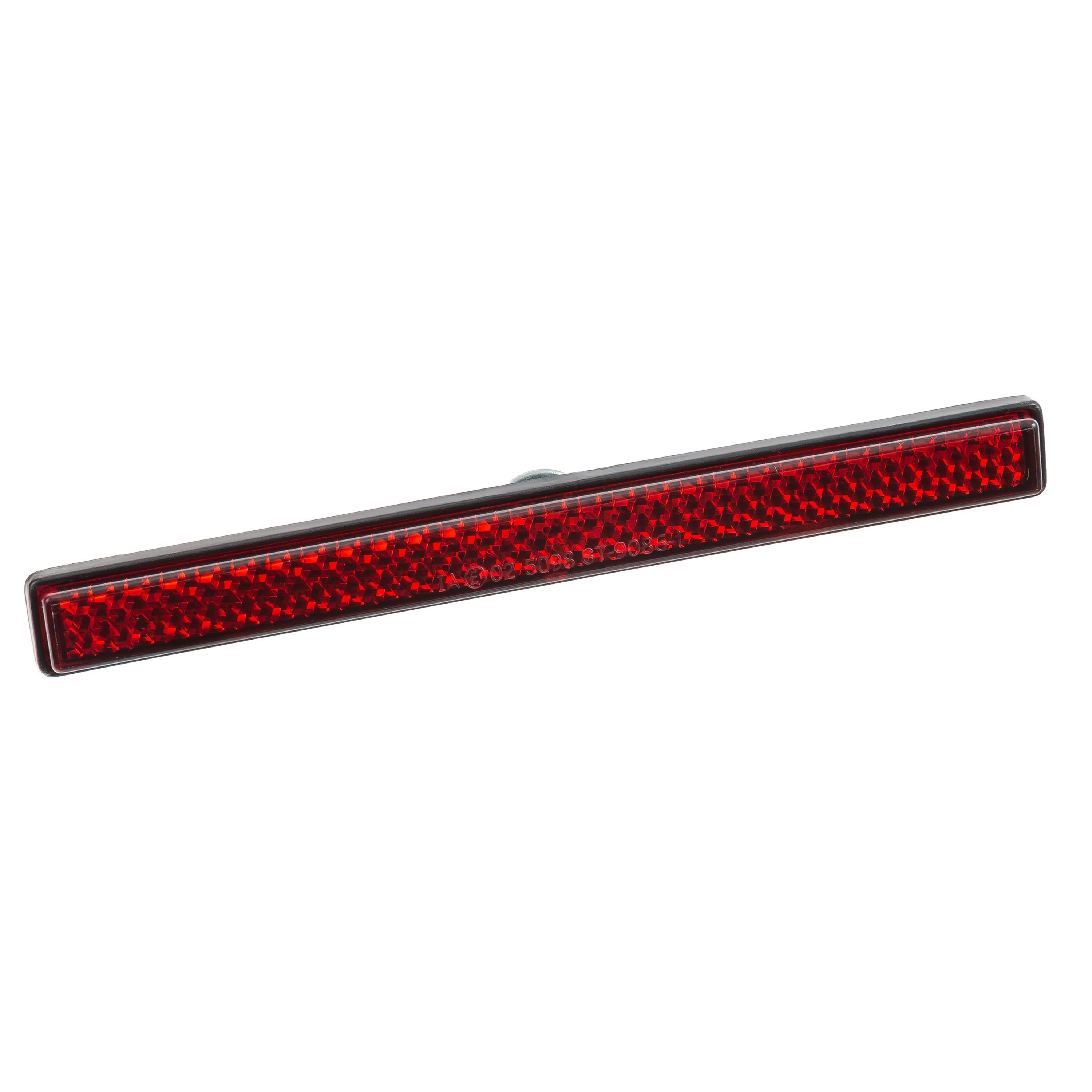 Katzenauge Rückstrahler "Line" rot 123 x 12,5 M5 Gewindebolzen E-geprüft
