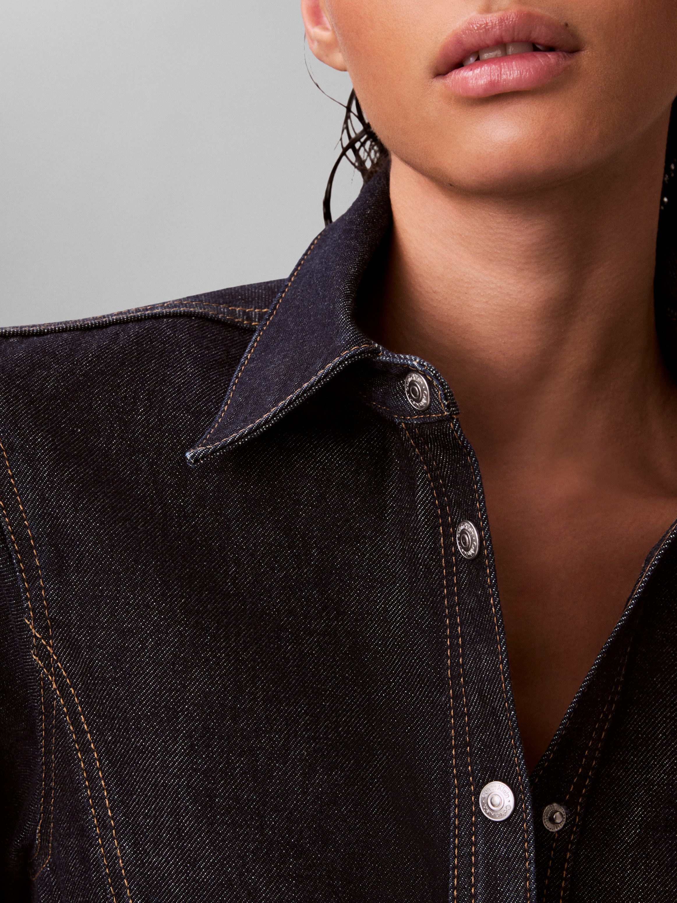 Calvin Klein Jeans Jeanskleid Regular fit mit Rundhalsausschnitt