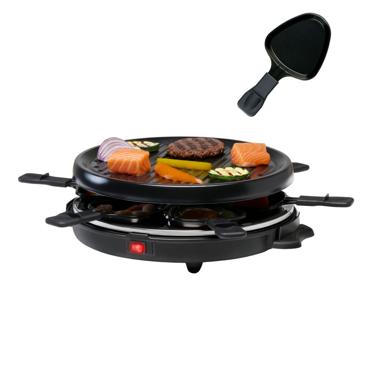 Alpina Raclette Alpina Raclettegrill 800W mit abnehmbarer Grillplatte