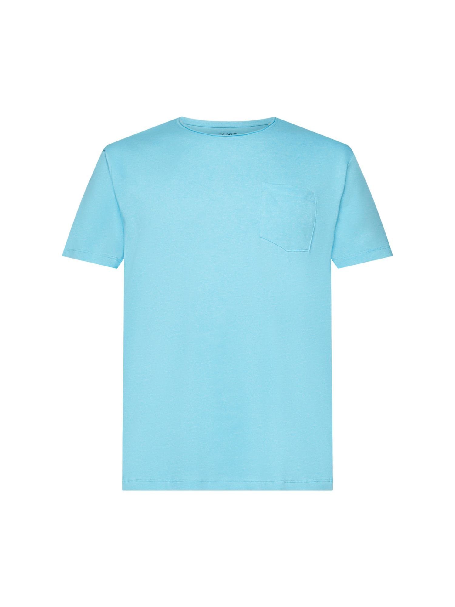 edc by Esprit T-Shirt Recycelt: meliertes Jersey-T-Shirt (1-tlg) TURQUOISE