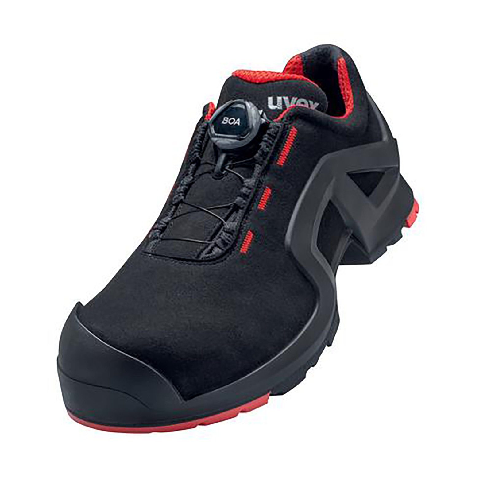 1 support Halbschuhe S3 schwarz, rot Weite 10 Sicherheitsschuh