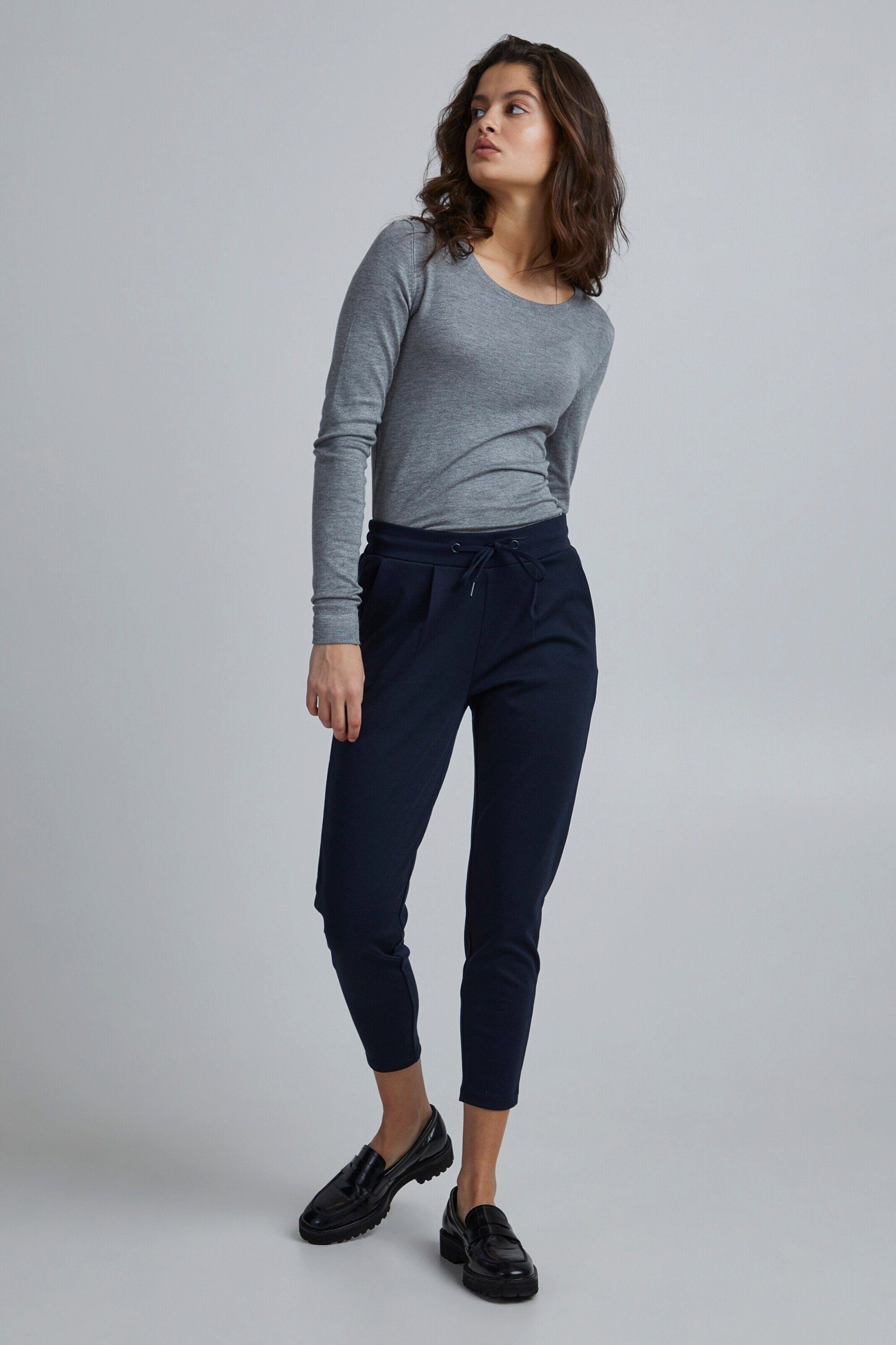 Ichi Stoffhose KATE (1-tlg) Falten günstig online kaufen
