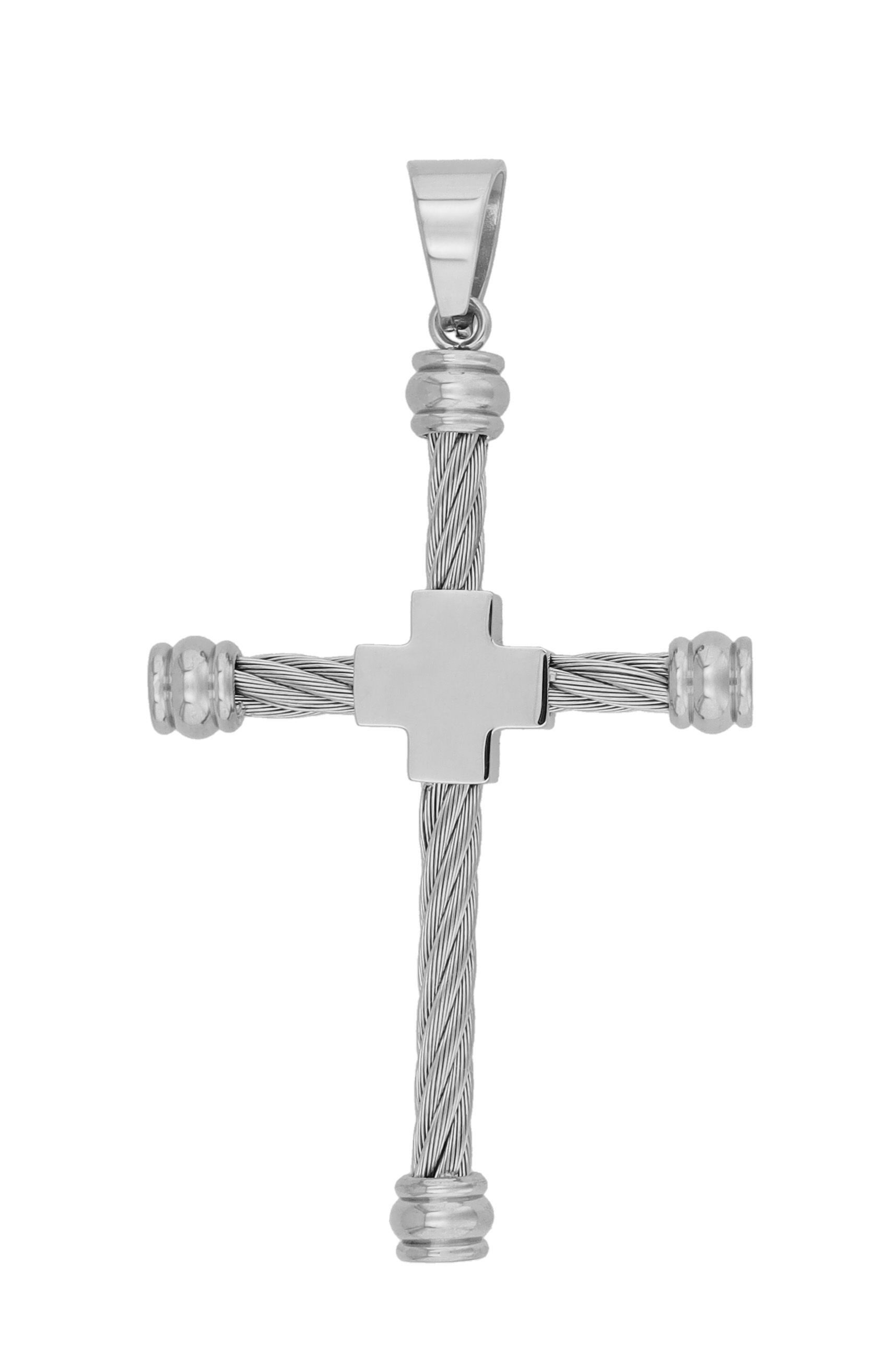 Kettenanhänger Anhänger – Kreuz Kreuzanhänger aus Edelstahl
