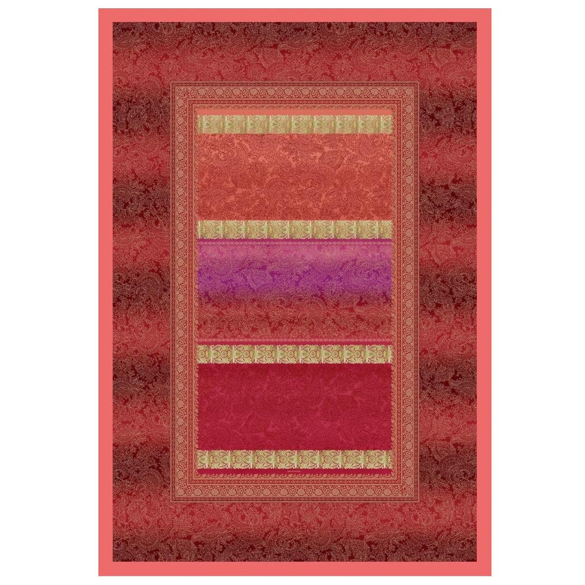 Plaid Bassetti Granfoulard Plaid Decke Wohndecke Monreale R1 Rot 135x190, Bassetti, Hochwerige italienische Markenqualität