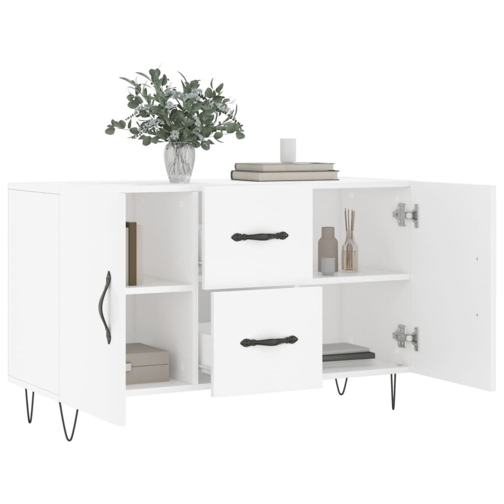 vidaXL Sideboard Sideboard Weiß cm St) (1 Holzwerkstoff 100x36x60