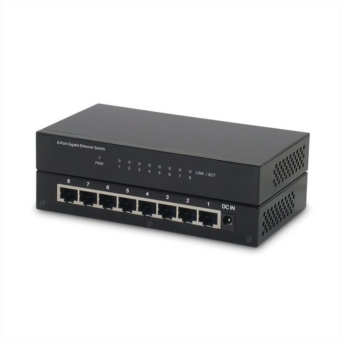 ROLINE Gigabit Ethernet Switch 8 Ports Netzwerk-Switch