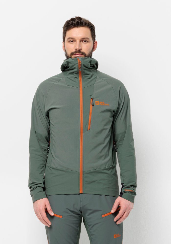 Jack Wolfskin Softshelljacke "ALPSPITZE HOODY M" mit Kapuze günstig online kaufen