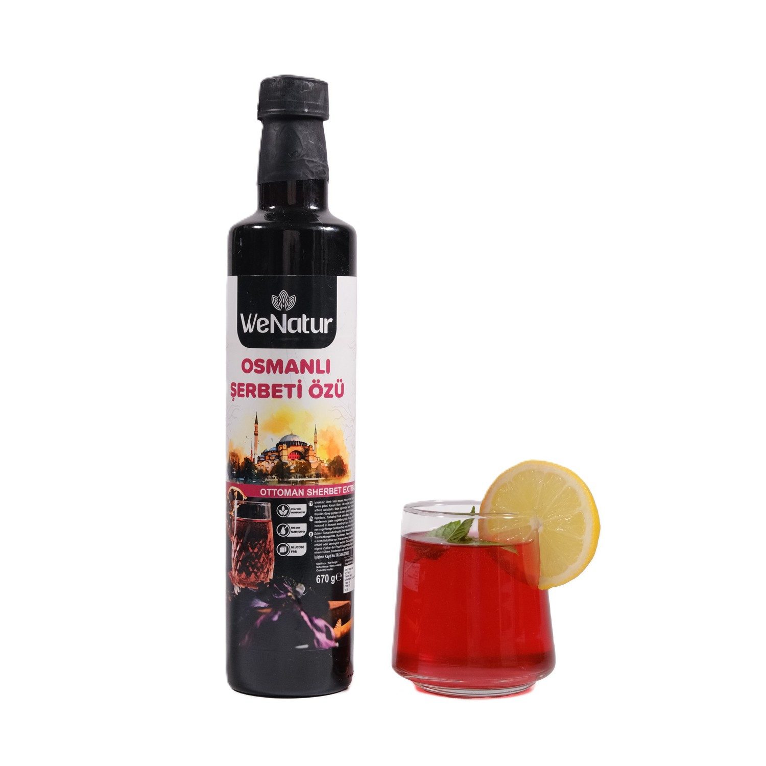 We_Natur Sirup Ottoman Sherbet Extract - Unverzichtbar für Ihre Tische 670g, 670 g, Köstlicher, unverzichtbarer Geschmack aus Tradition und Zukunft.