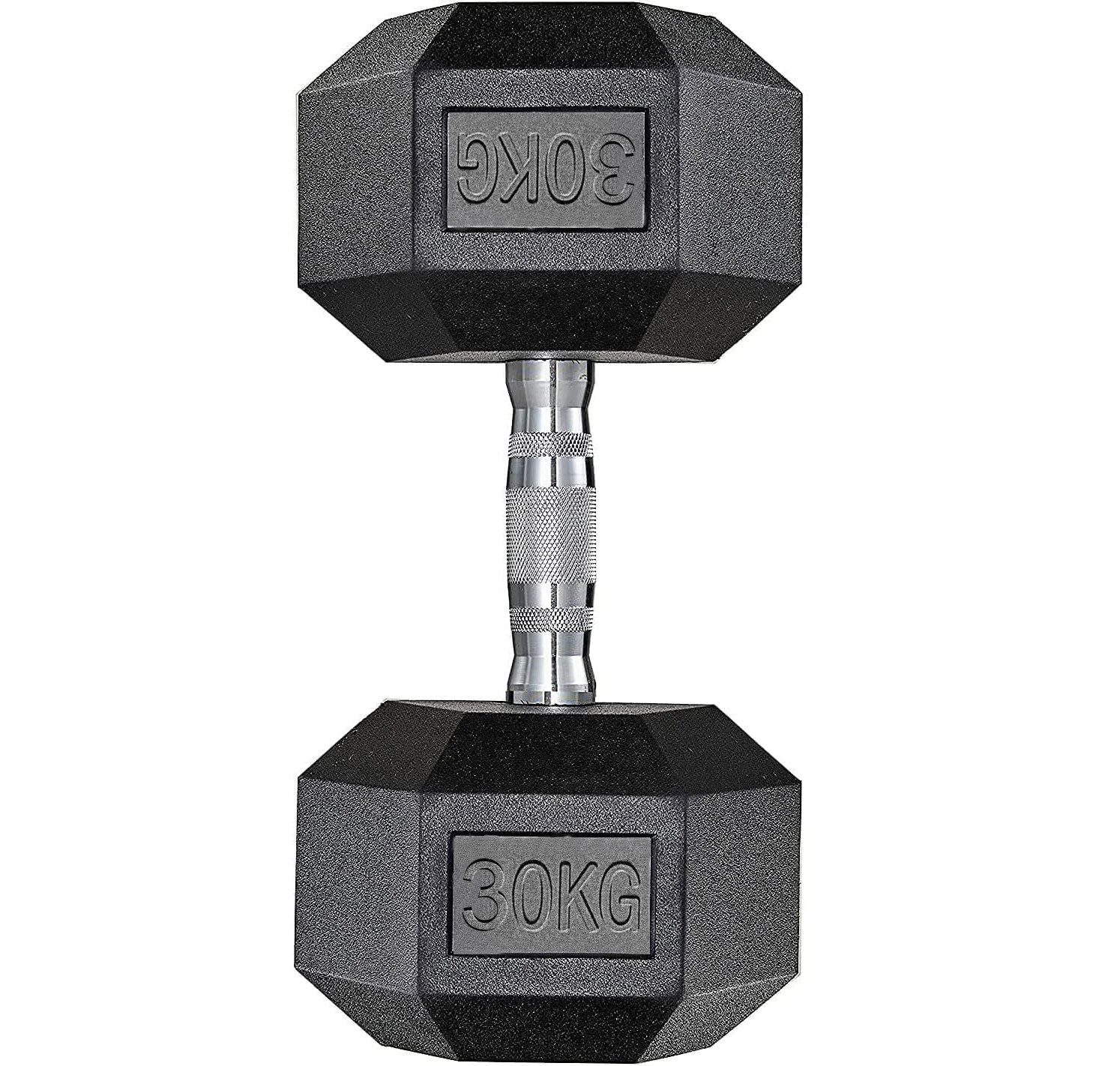 TLGREEN Hantel-Set Hexagon Hanteln, (Rutschsicher Ummantelt, Gummi Beschichtet), Gusseisen Gewichte für Damen und Herren Krafttraining
