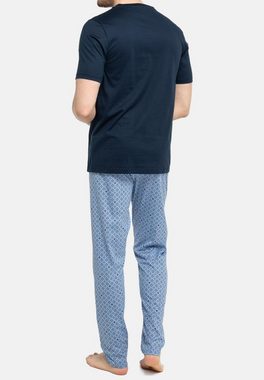 seidensticker Pyjama Single Jersey (Set, 2 tlg) Schlafanzug lang - kurzarm - Baumwolle -