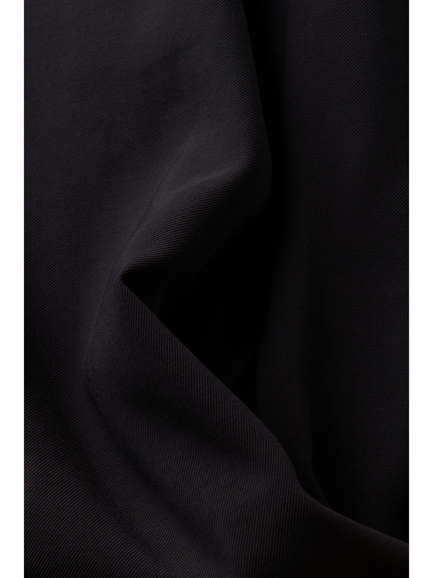 Esprit Hose edc Bein, BLACK mit by LENZING™ weitem Culotte ECOVERO™