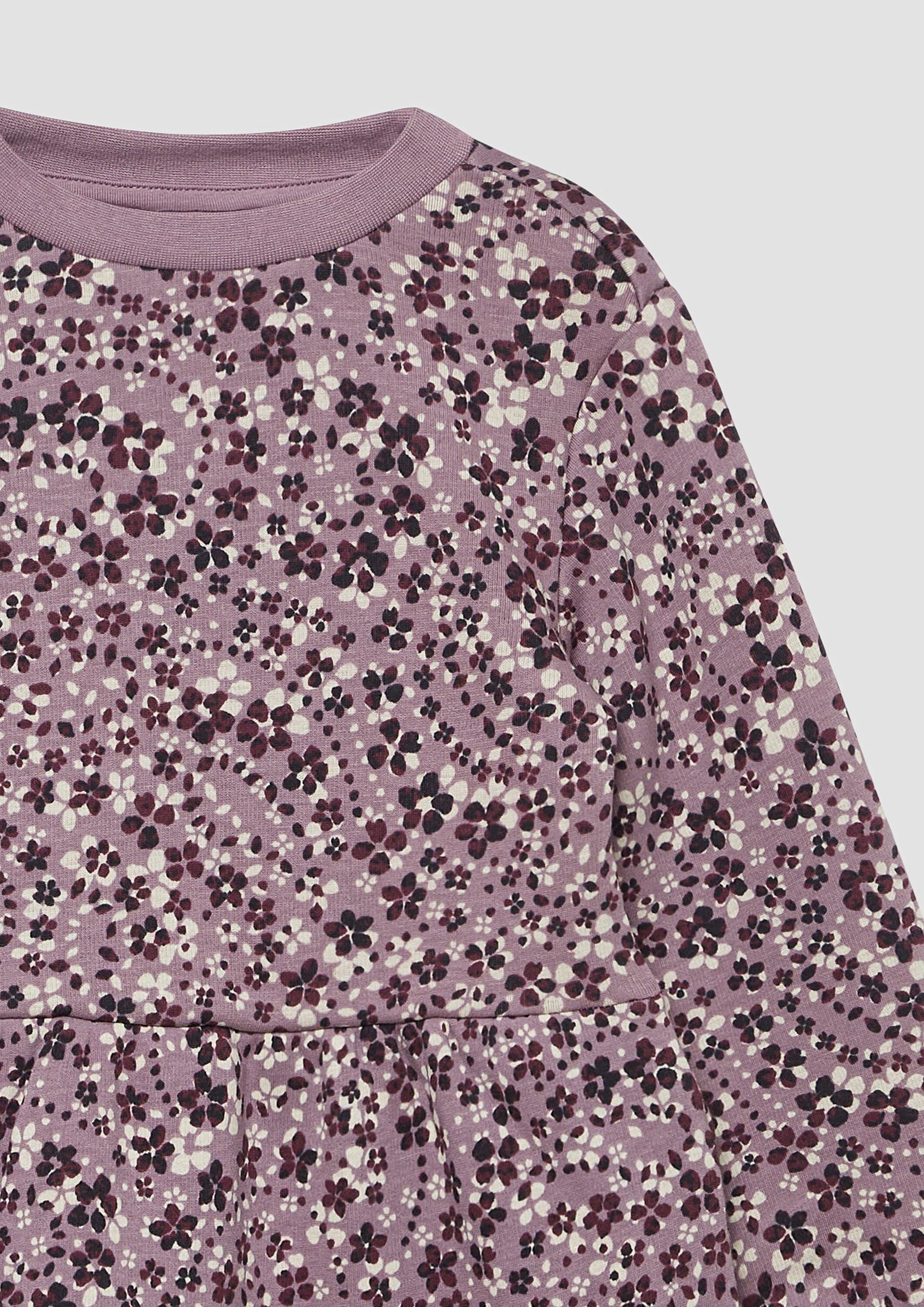 s.Oliver Minikleid Kleid Kleid aus Thermofleece mit All-over-Print