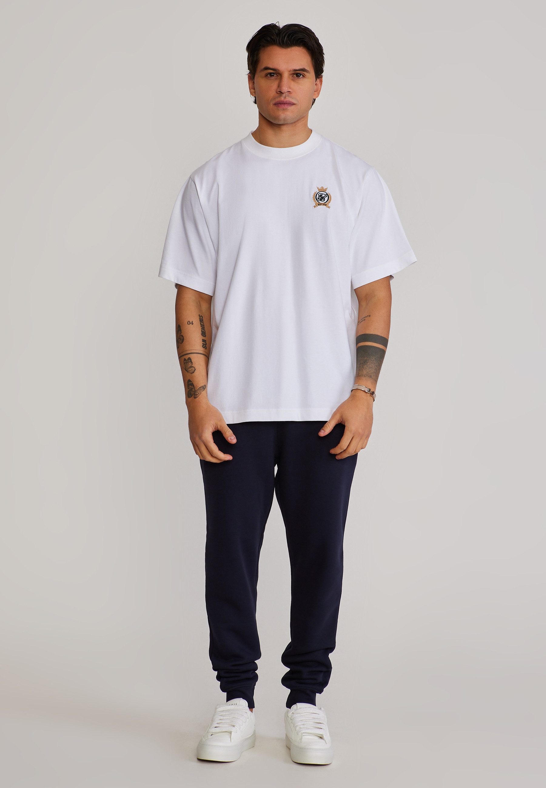 Siksilk Jogger Pants SikSilk Herren Navyblau Essentials Joggers