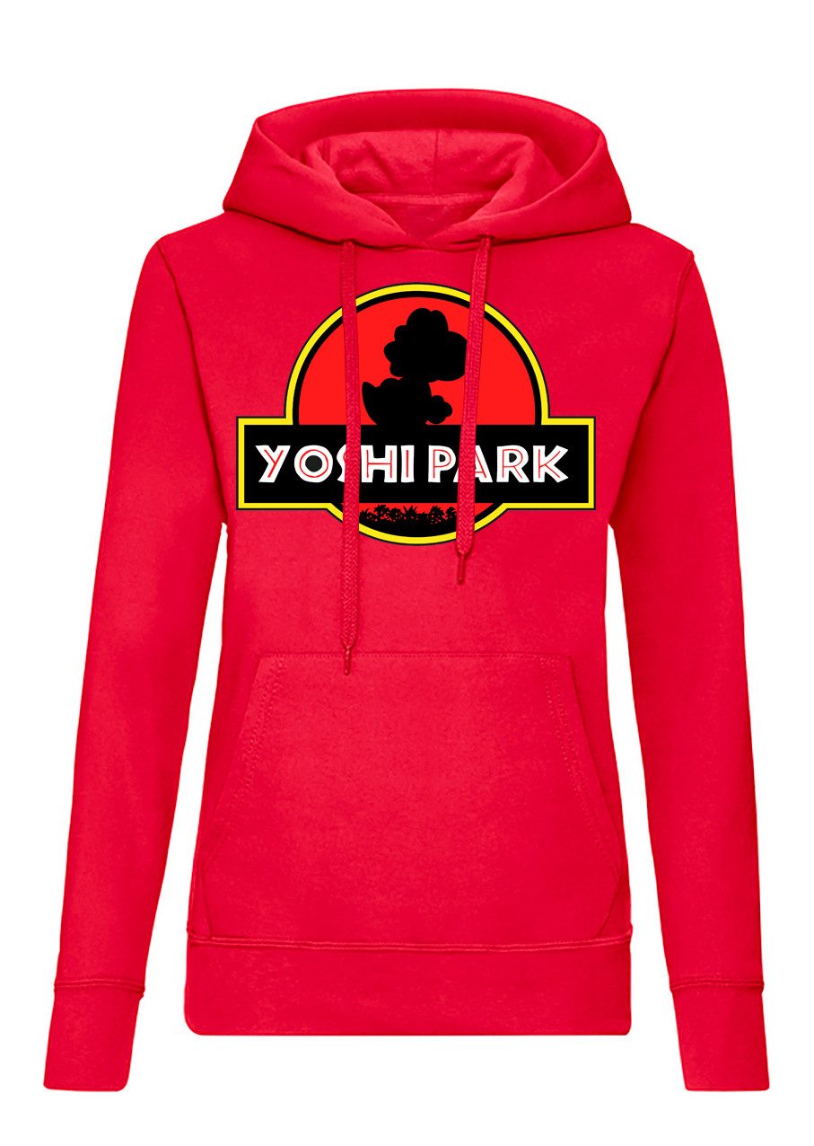 Hoodie YoshiPark Damen Hoodie Retro Dino Gaming Motiv Freizeit Kultstyle Look