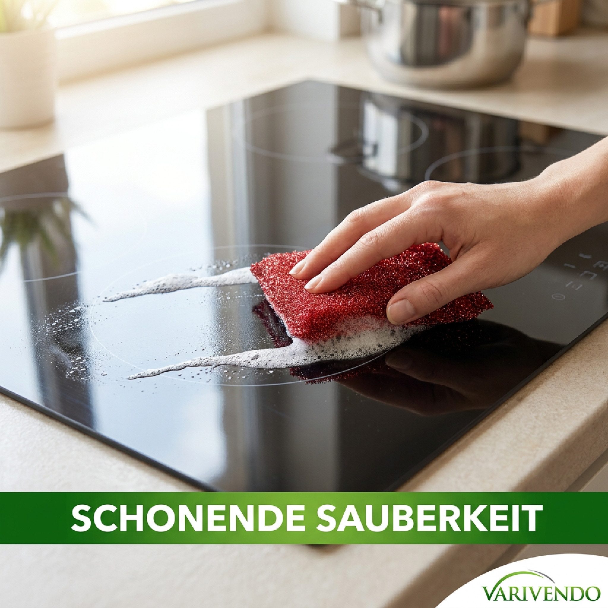 varivendo Reinigungsschwamm 8x Lurex-Schwamm, Set, farblich sortiert, Metallic, 4 x 10 g, Scheuerschwamm Glitzerschwamm Reinigungsschwamm Küchenschwamm